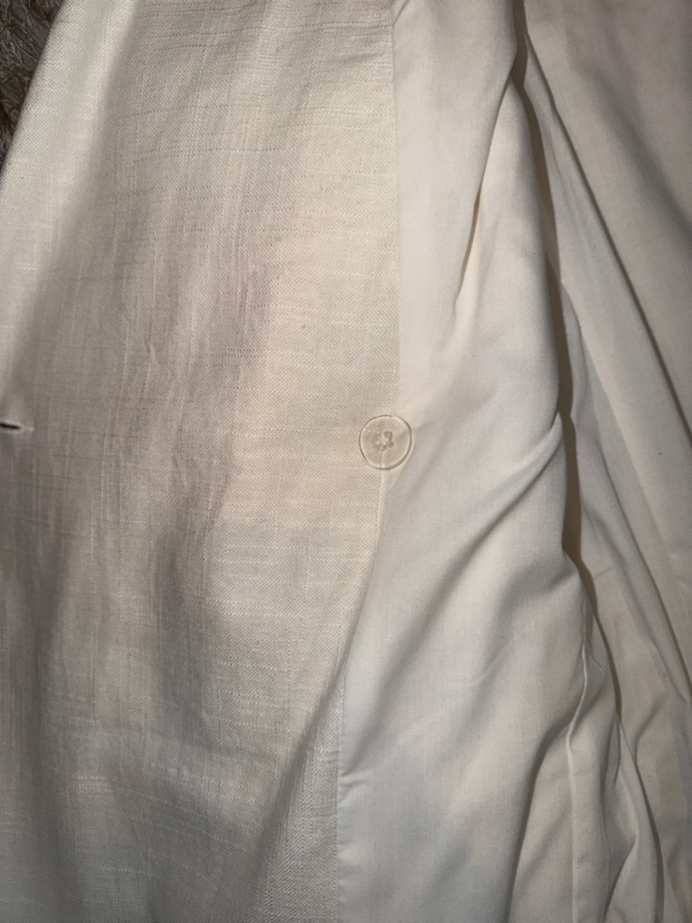 Topshop Double-Breasted Linen Blazer - Picture 4 of 4